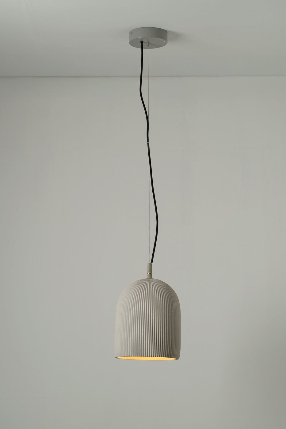 Ramsay Outdoor and Bathroom Cone Pendant Light in Ivory