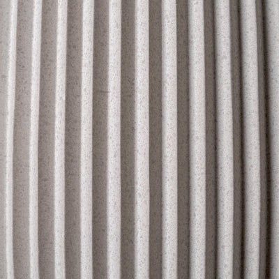 Ramsay Outdoor & Bathroom Cone Light in Ivory finish, close up the ridged finish