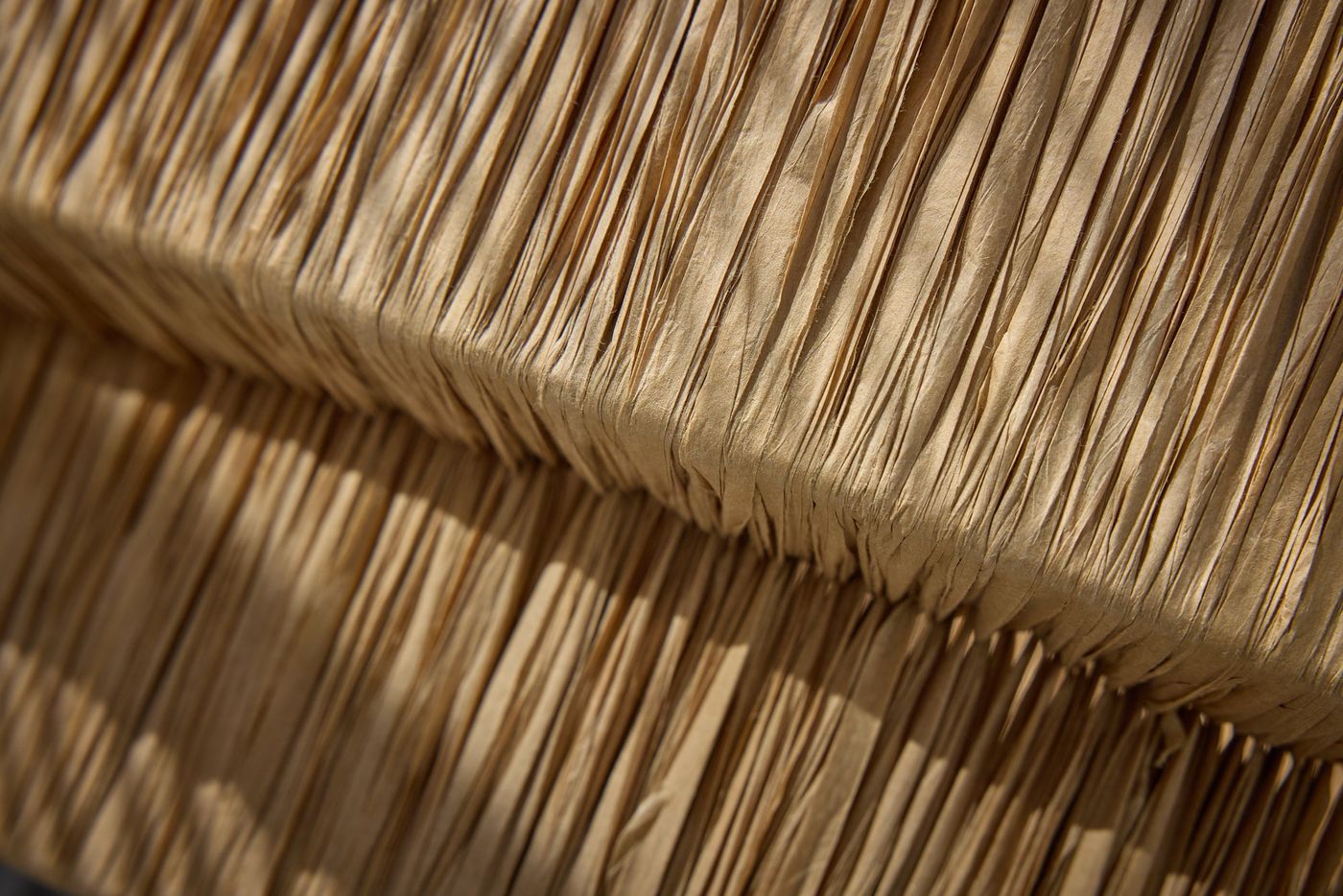 Raffia Layered Pendant Light - Natural