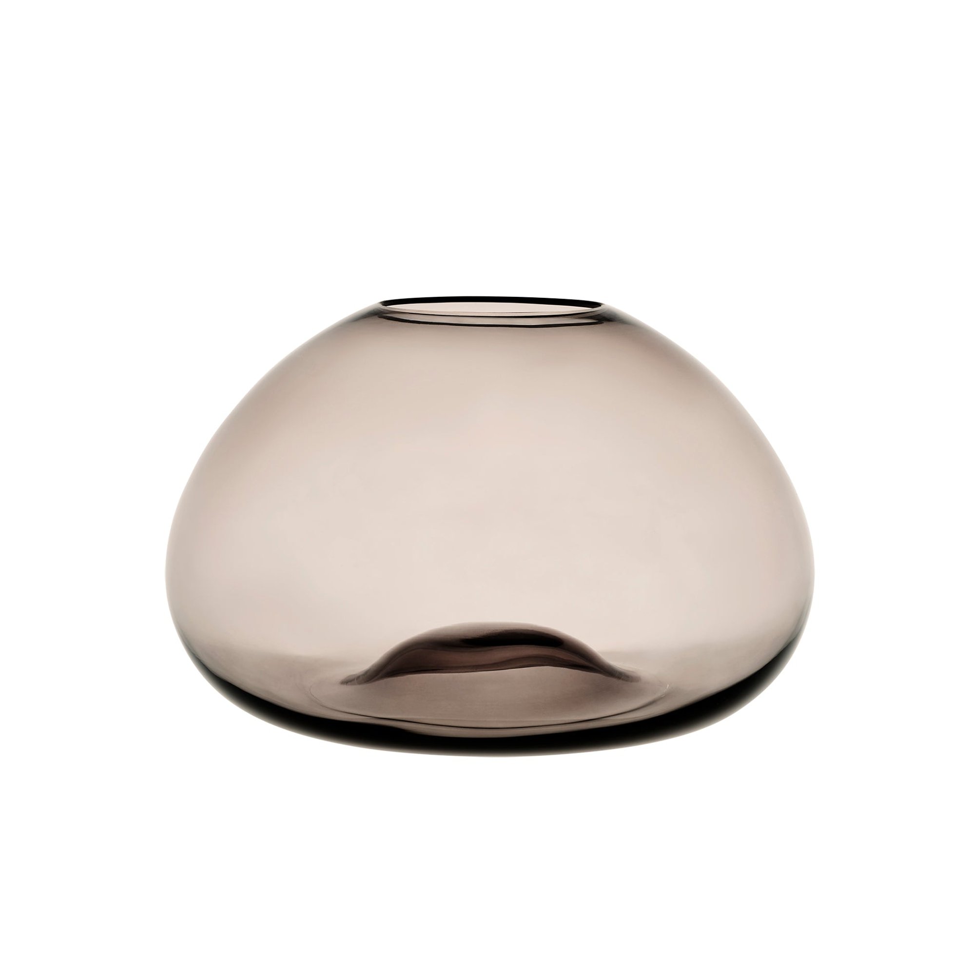Smoked Mushroom shaped glass shade in 13 inch