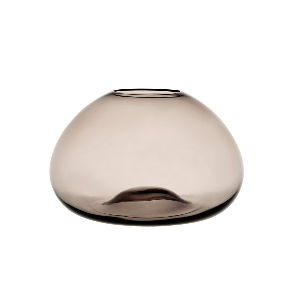 Smoked Mushroom shaped glass shade in 13 inch