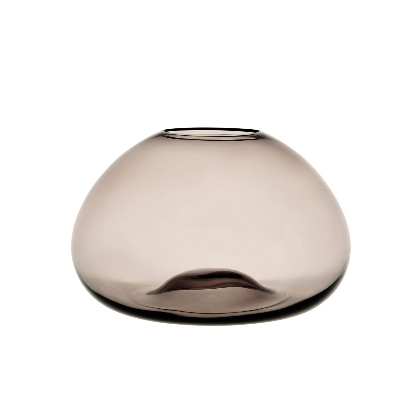 Smoked Mushroom shaped glass shade in 13 inch