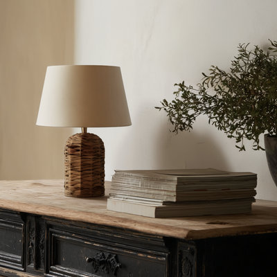 Sea Grass Cone Table Lamp - Table Lamps - Industville Lighting UK