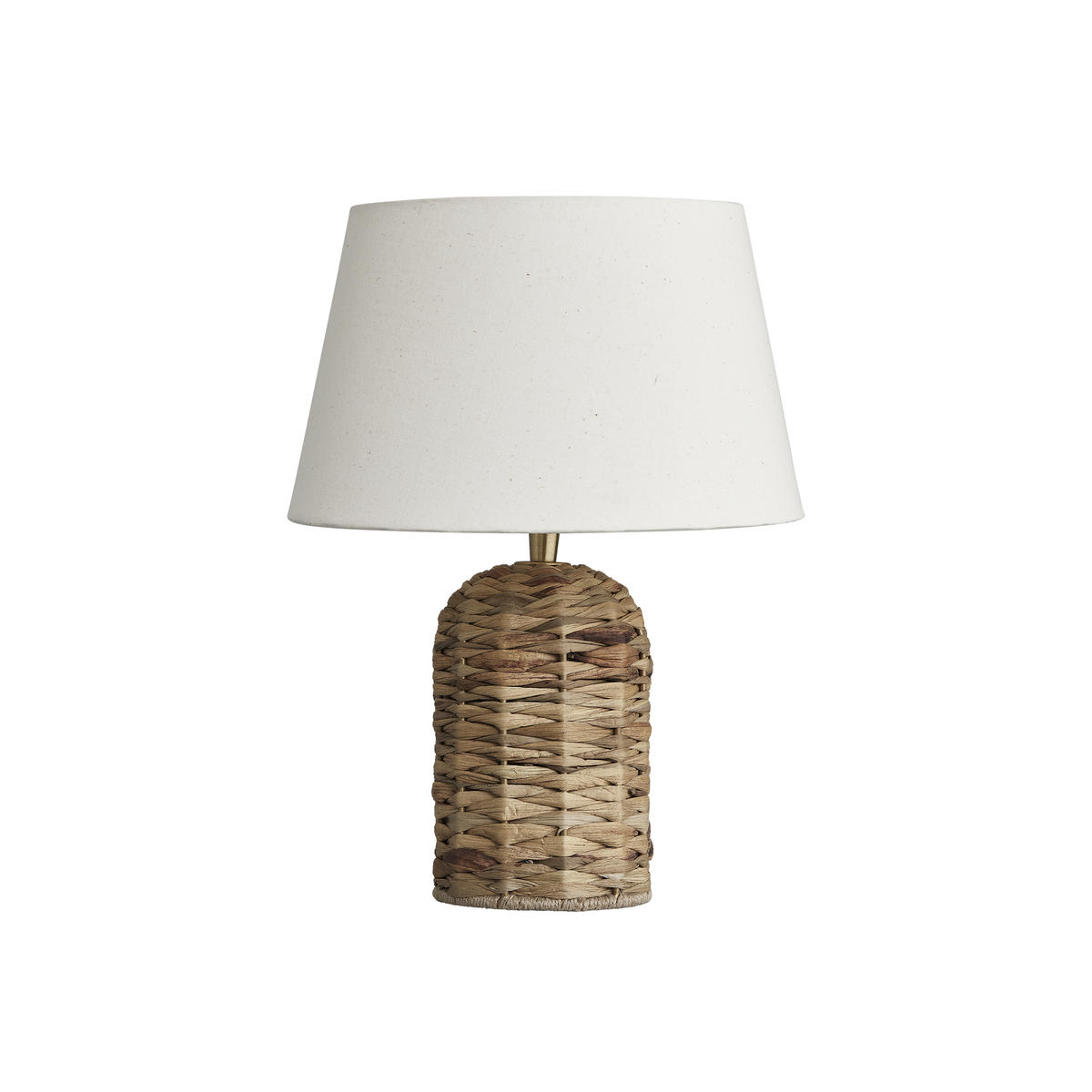 Sea Grass Cone Table Lamp Base with Empire Cotton Shade
