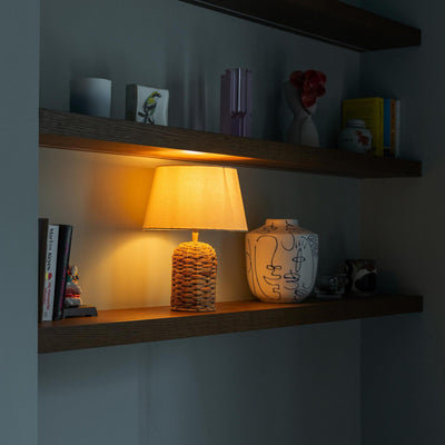 Sea Grass Cone Table Lamp - Dining Room Lights - Industville Lighting UK