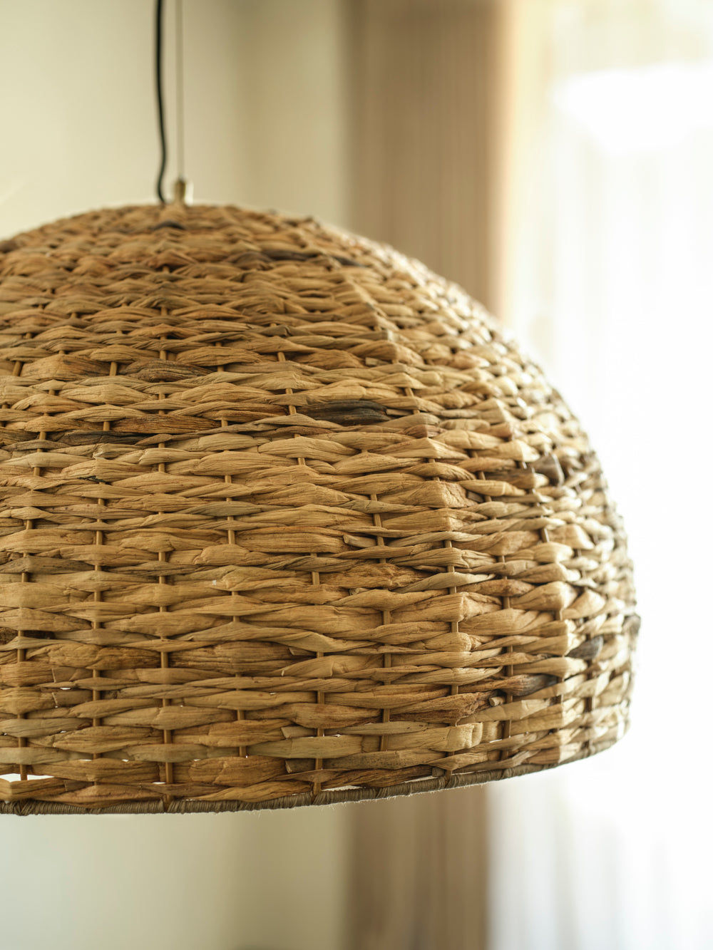 Sea Grass Giant Dome Pendant Light - Natural