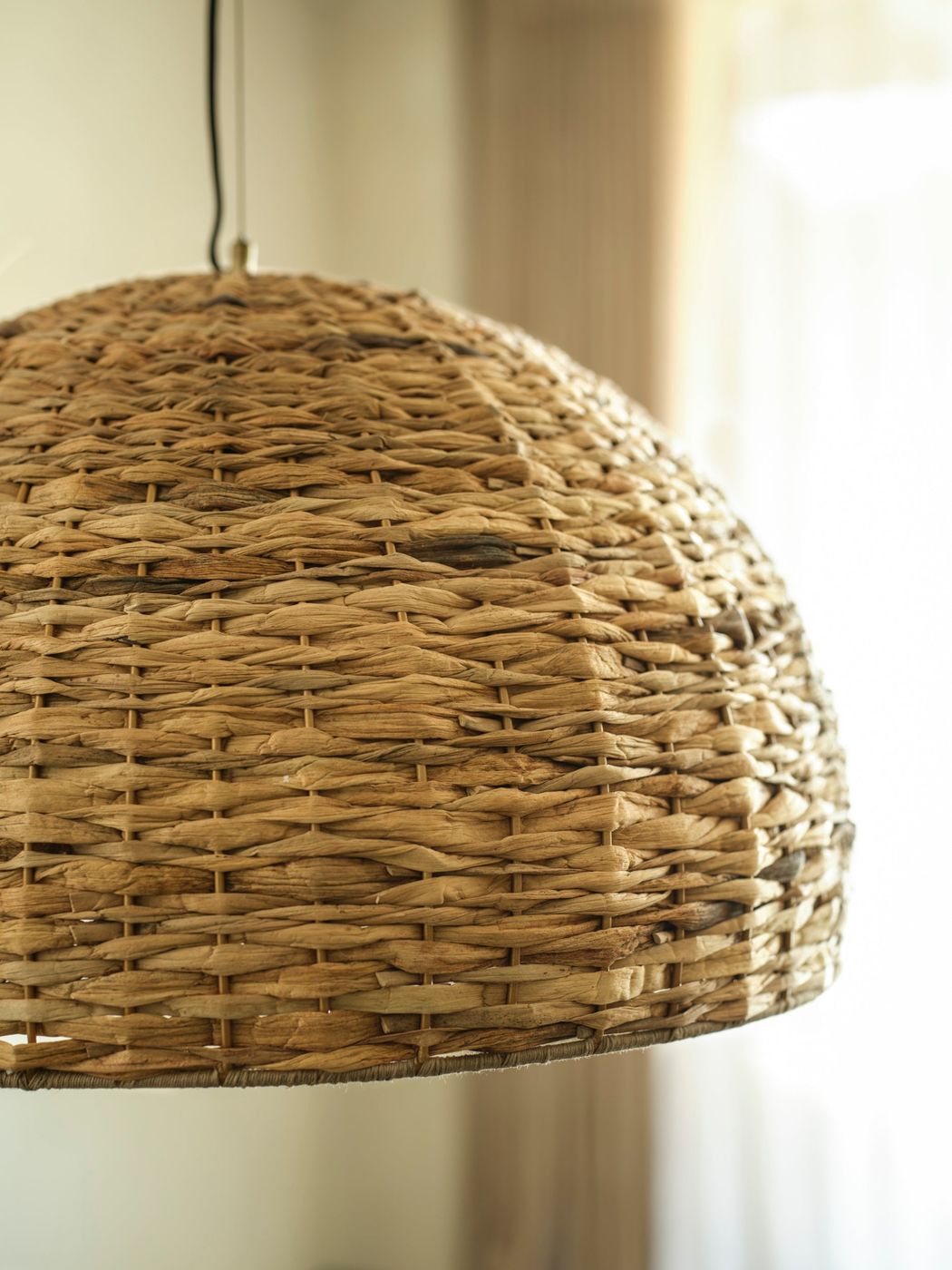 Sea Grass Giant Dome Pendant Light - Natural