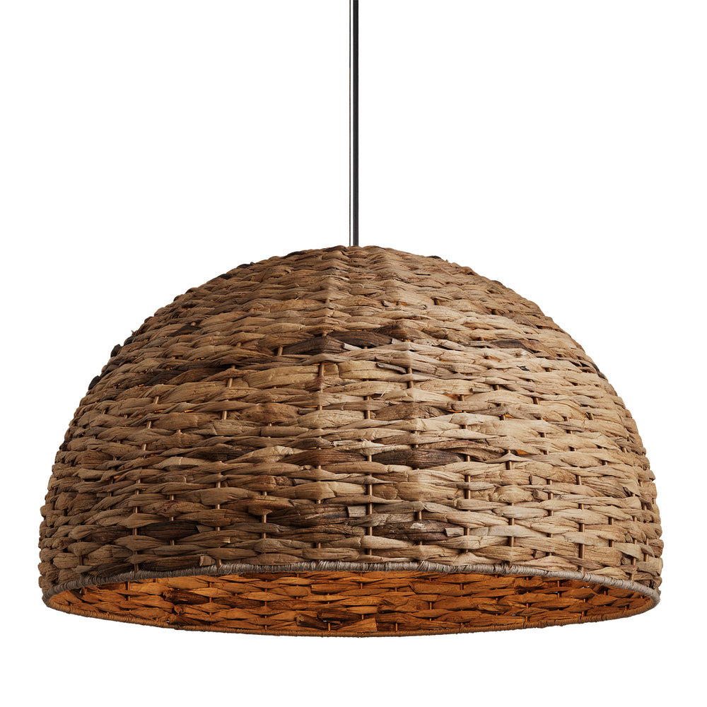 Natural Sea Grass Giant Dome Pendant Light, SKU - SGR-GDP24-N