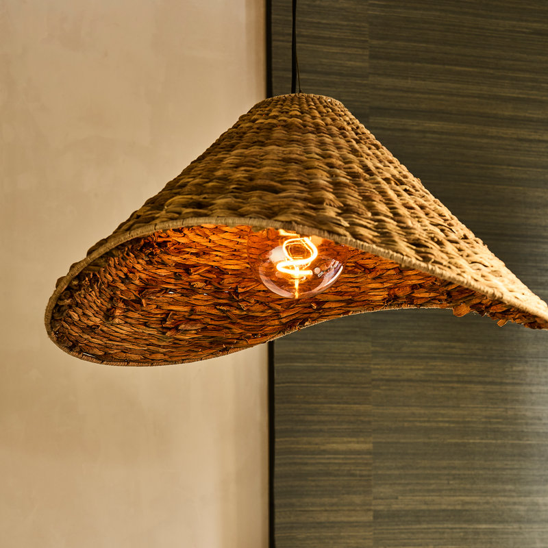 Sea Grass Giant Hat Pendant Light - Natural - Voucher Applicable - Industville Lighting UK