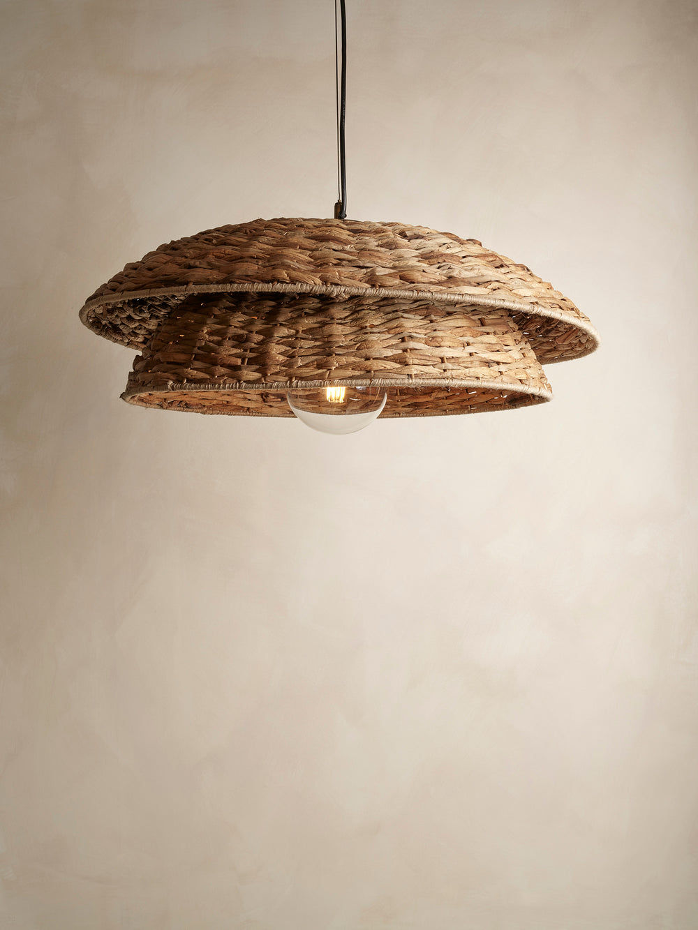 Sea Grass Layered Giant Pendant Light - Natural