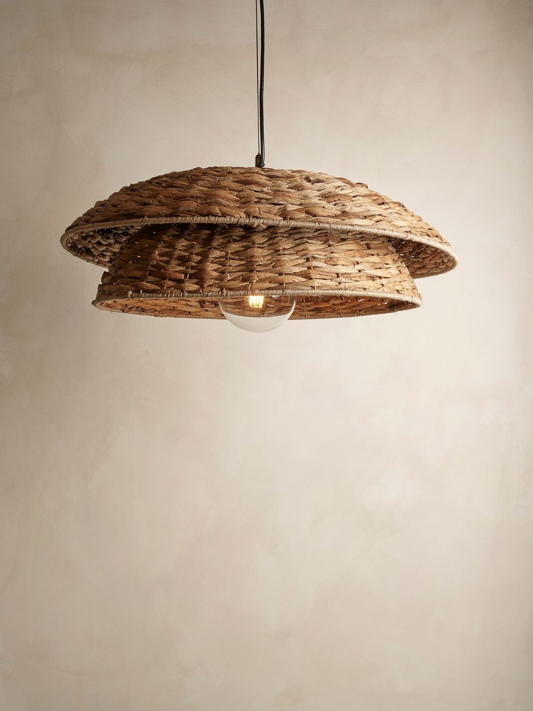 Sea Grass Layered Giant Pendant Light - Natural