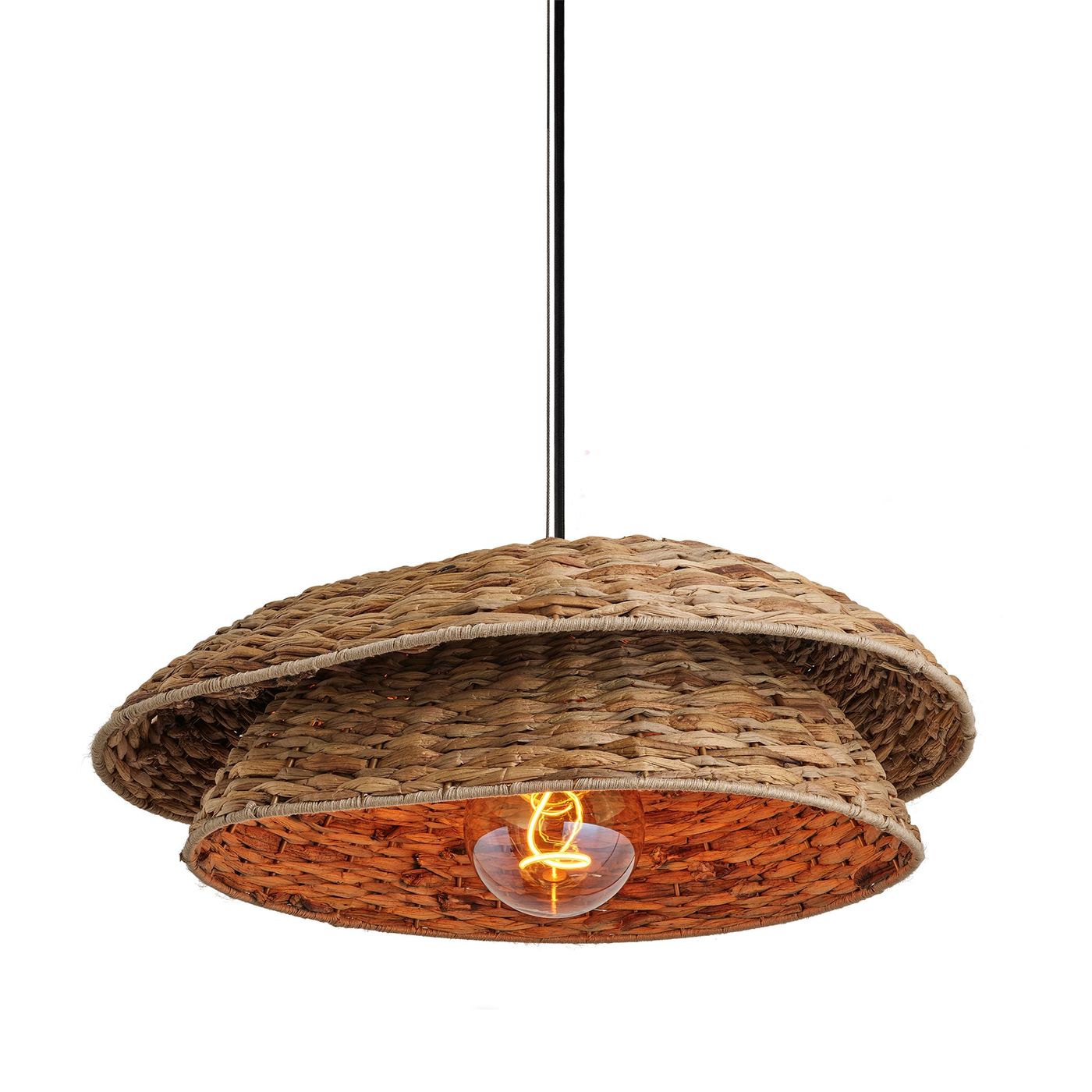 Sea Grass Layered Giant Pendant Light - Natural