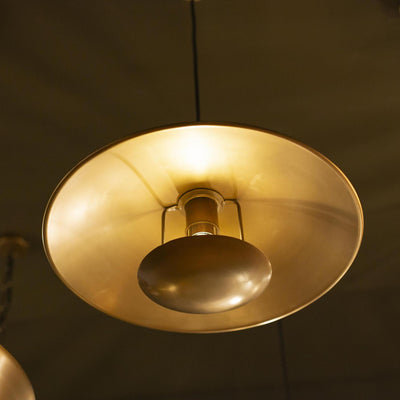 Boston Round Pendant Light- 17 Inch - Brass - Voucher Applicable - Industville Lighting UK