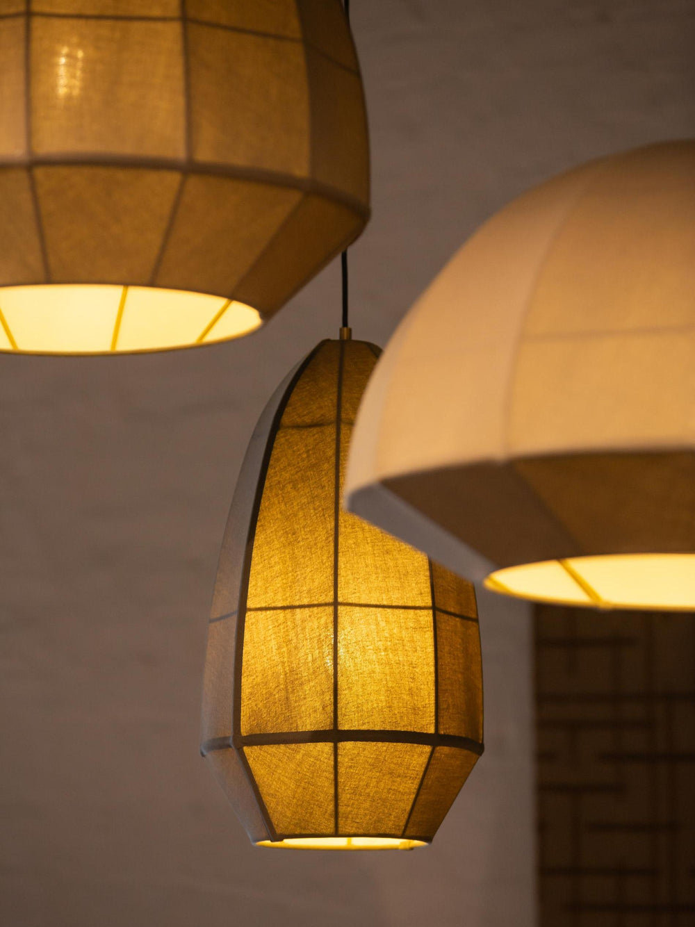 Burnham Fabric Drop Pendant Light in 11  Inch with Olive Green finish