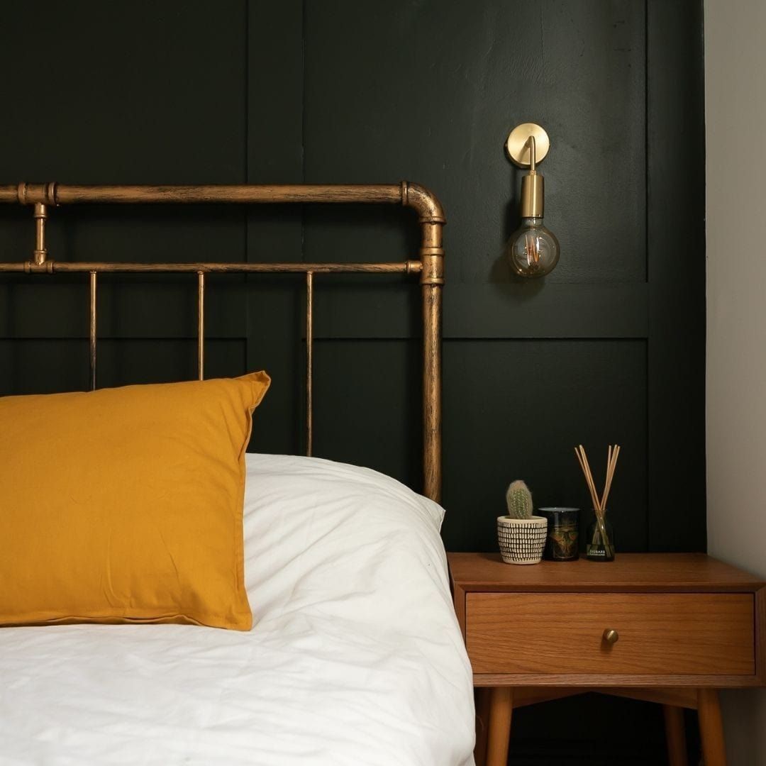 Sleek Edison Wall Light - Brass Industville SL-EWL-B
