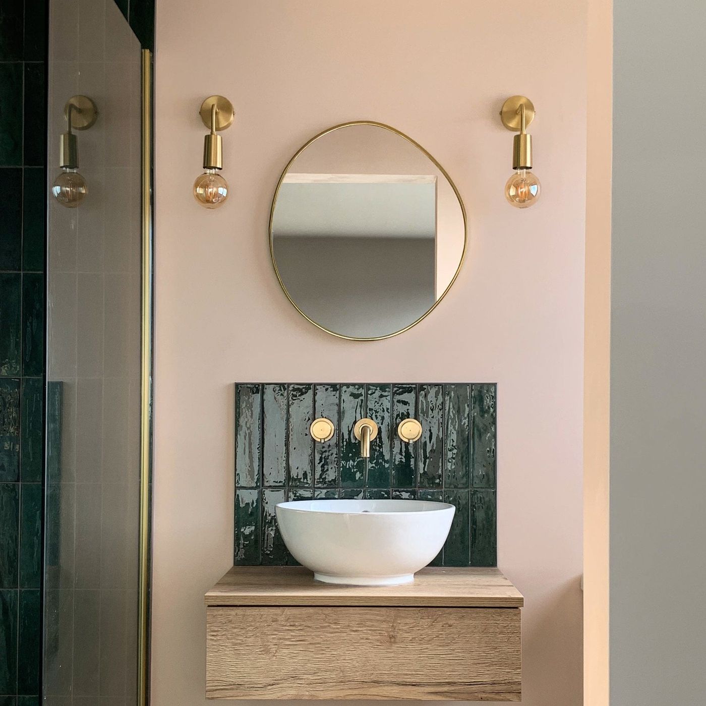 Sleek Edison Wall Light - Brass Industville SL-EWL-B