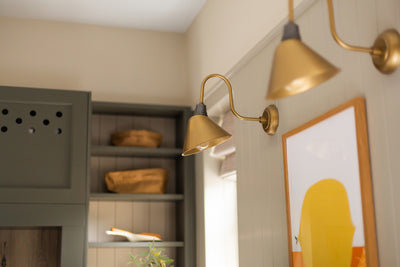 Swan Neck Cone Wall Light - 8 Inch - Wall Lights - Industville Lighting UK