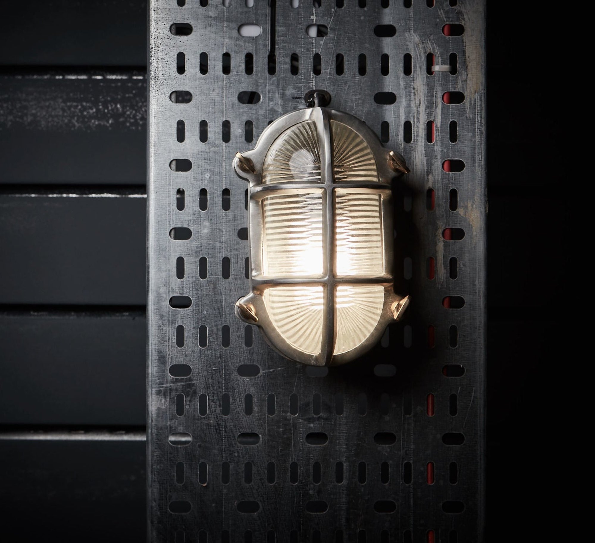 Gunmetal Bulkhead Outdoor & Bathroom Oval Wall Light in 6 Inch, Product code is BK-IP65-OWL6-GN-BSW-RB