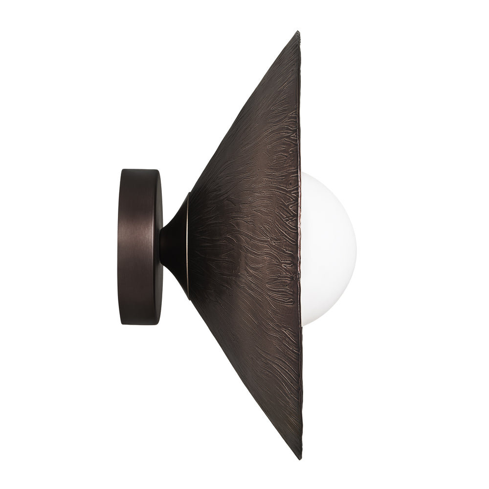 Bronze Flume Diffuser Wall Light - 12 Inch  - FH-WL12-BZ