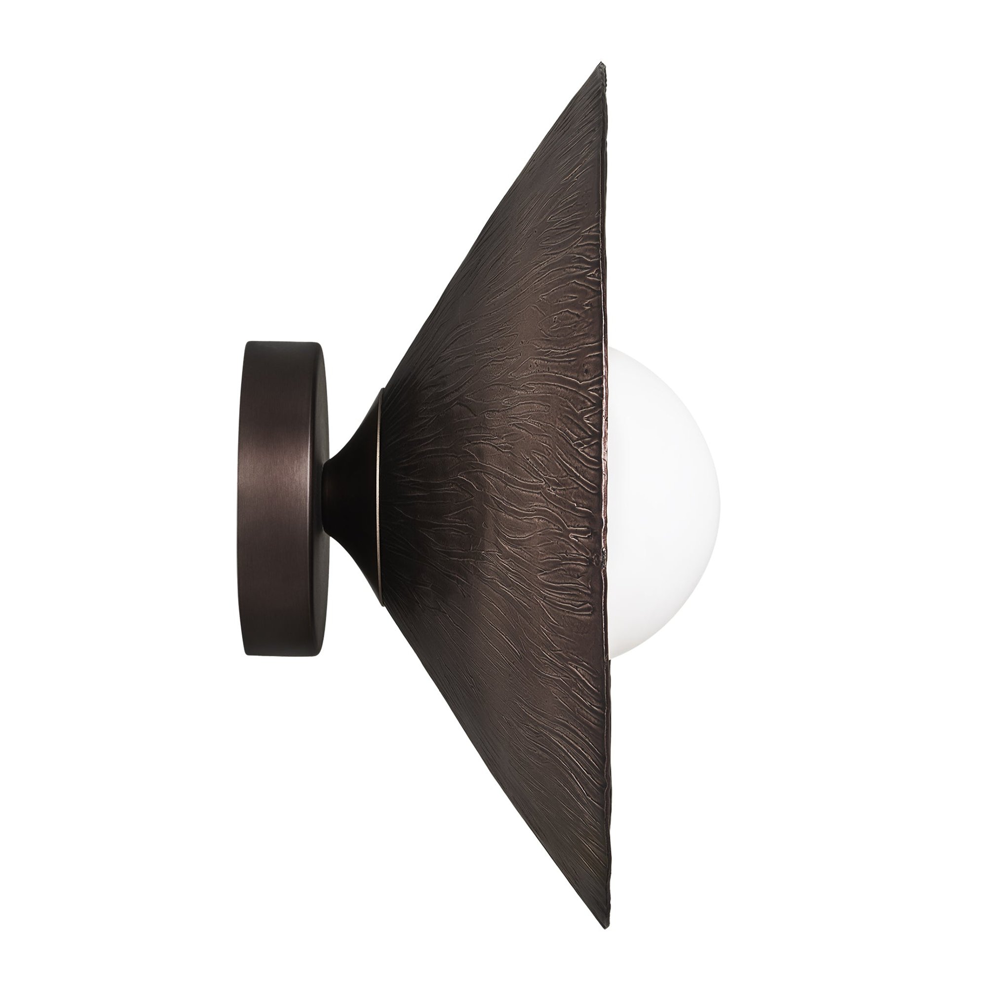 Bronze Flume Diffuser Wall Light - 12 Inch  - FH-WL12-BZ