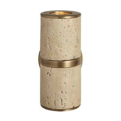 Travertine Outdoor & Bathroom Up Down Spot Light - Brass - Bathroom Lights - Industville Lighting UK