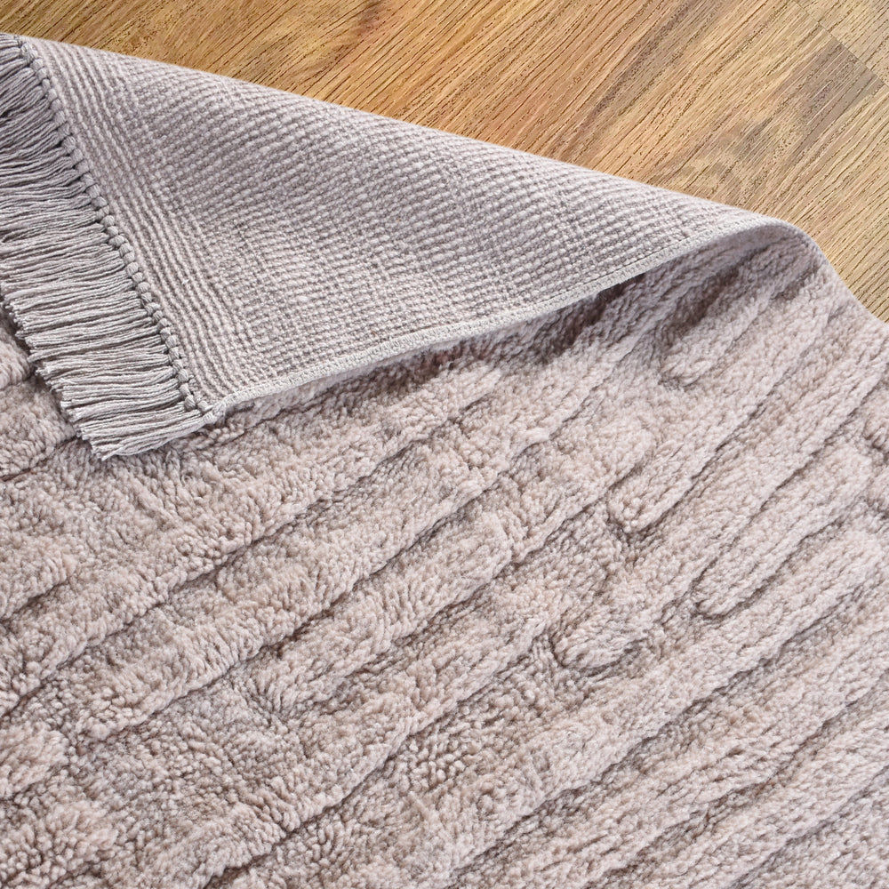 Taupe - Swyre Table Tufted Wool Rug 