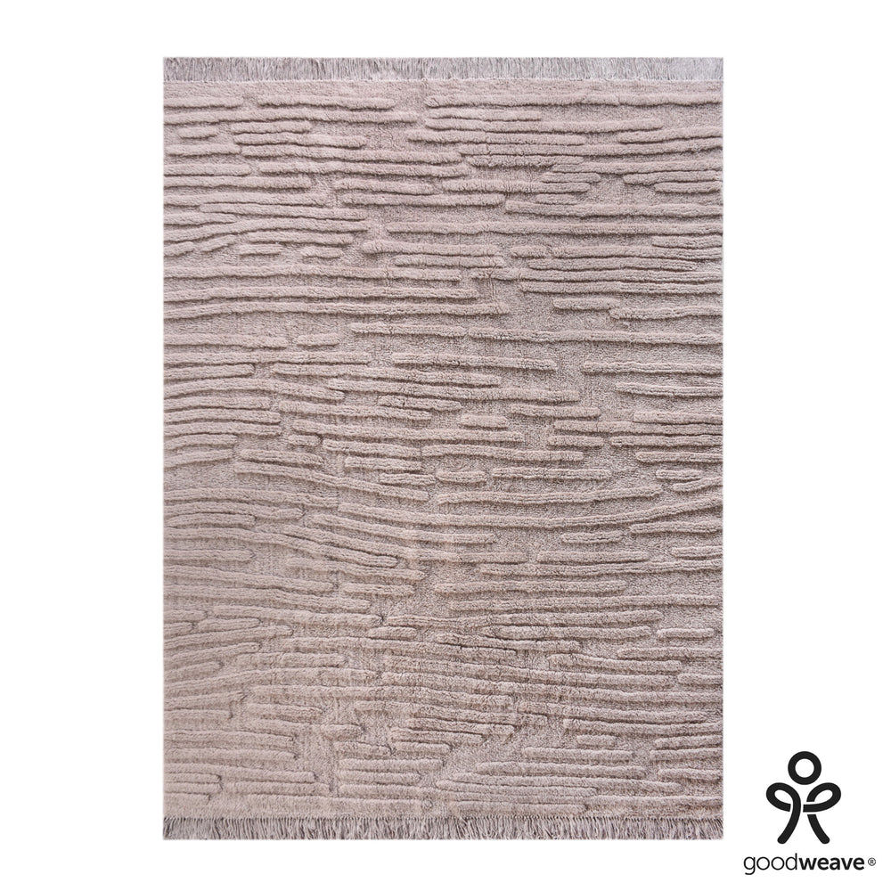 Taupe - Swyre Table Tufted Wool Rug 