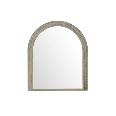 Walcott Arch Distressed Wood Wall Mirror - 39 Inch - Grey - Homeware - Industville Lighting UK
