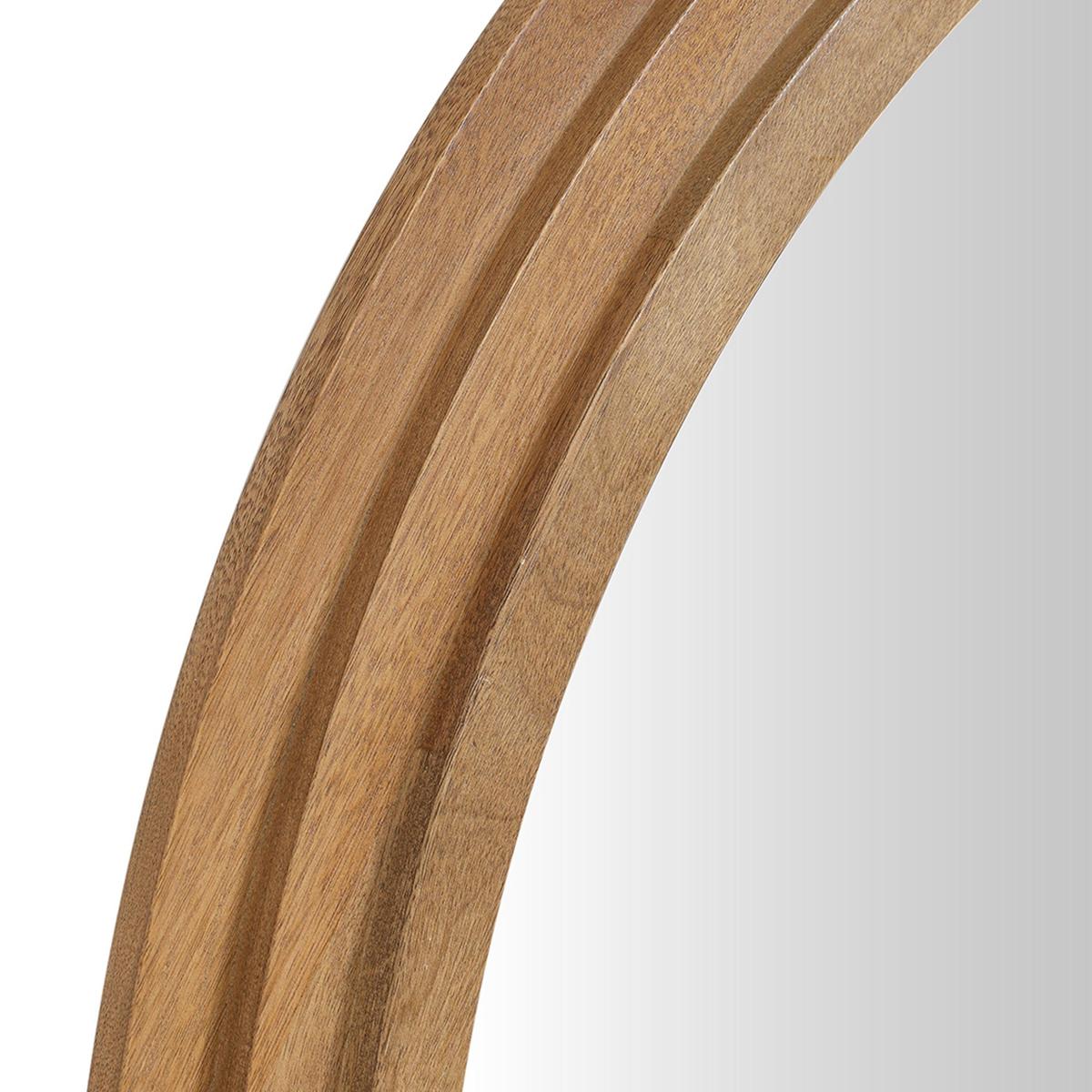 Walcott Arch Wood Wall Mirror - 39 Inch - Natural