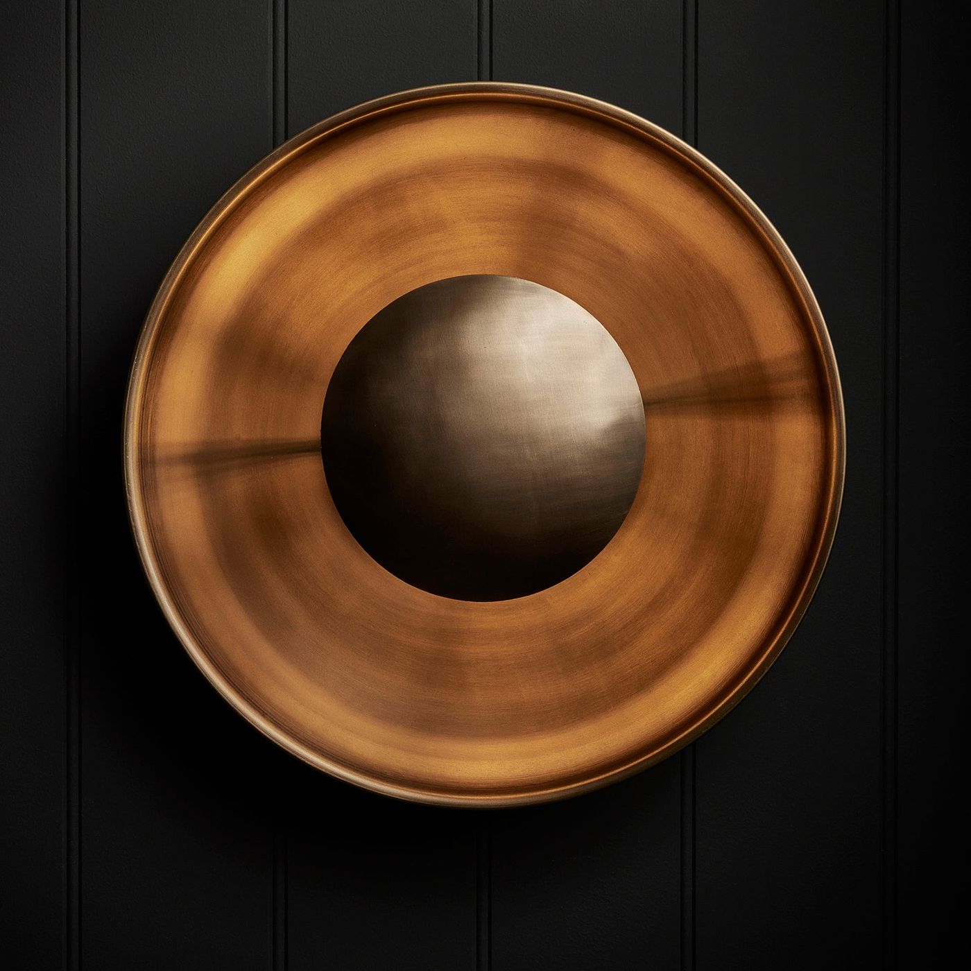 Brass Boston Round Metal Diffuser Wall Light Flush Mount  in 13 inch, Product code is BO-MD-WLFM13-B
