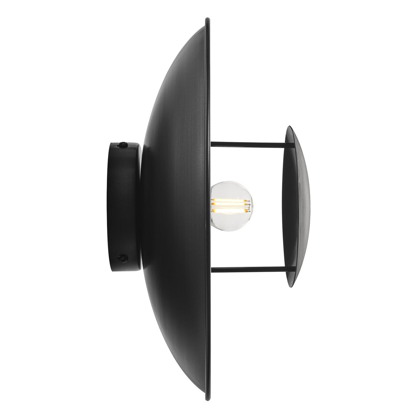 Pewter Boston Round Metal Diffuser Wall Light Flush Mount  in 13 inch, Product code is BO-MD-WLFM13-P