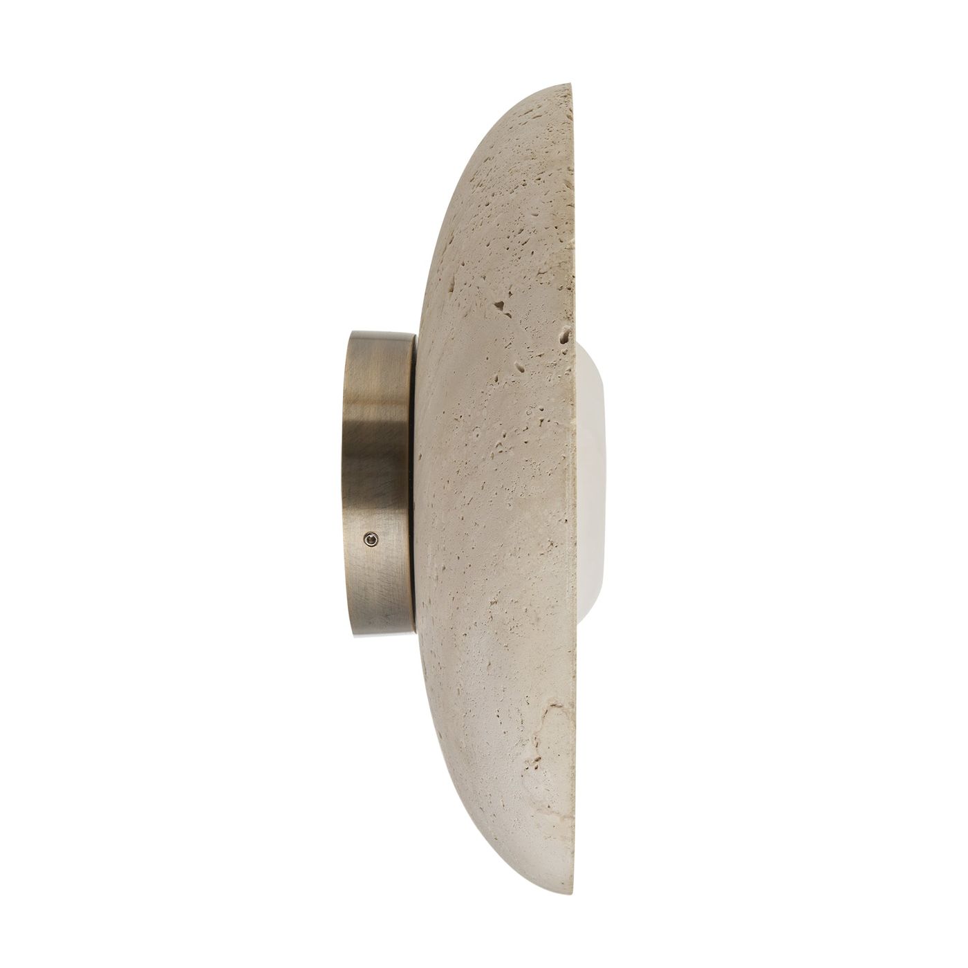 Travertine & Alabaster Diffuser Wall Light in 10 inch in Natural, Product Code TR-AL-WL10-N