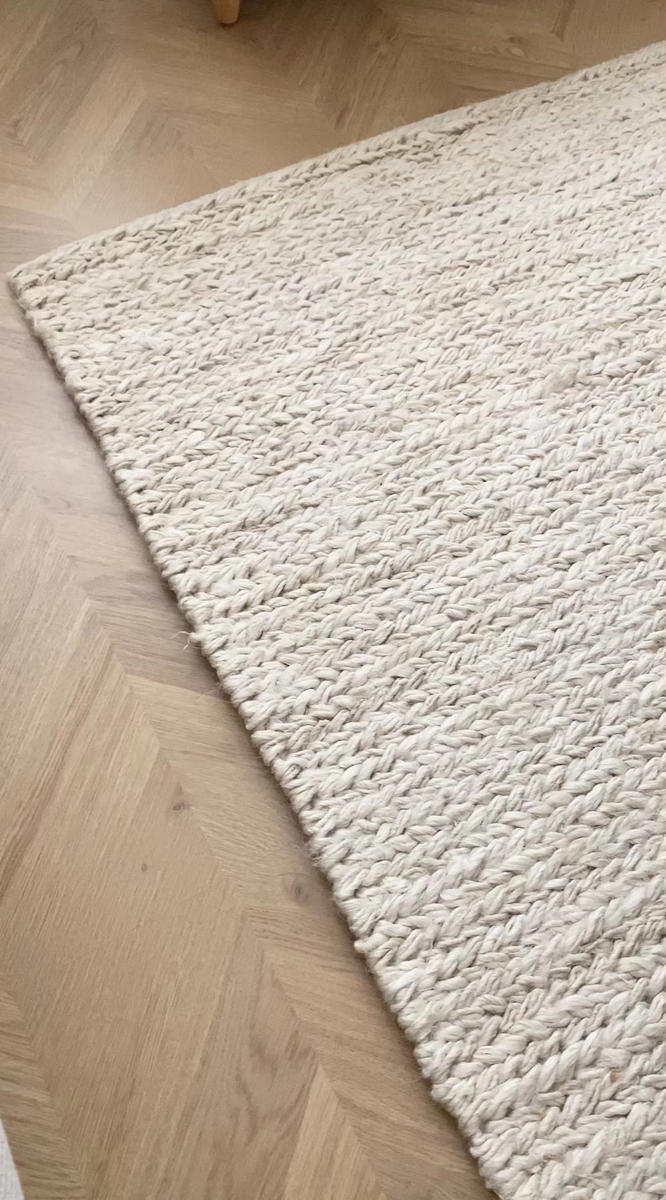 Nash Hand Woven Jute Rug - Cream