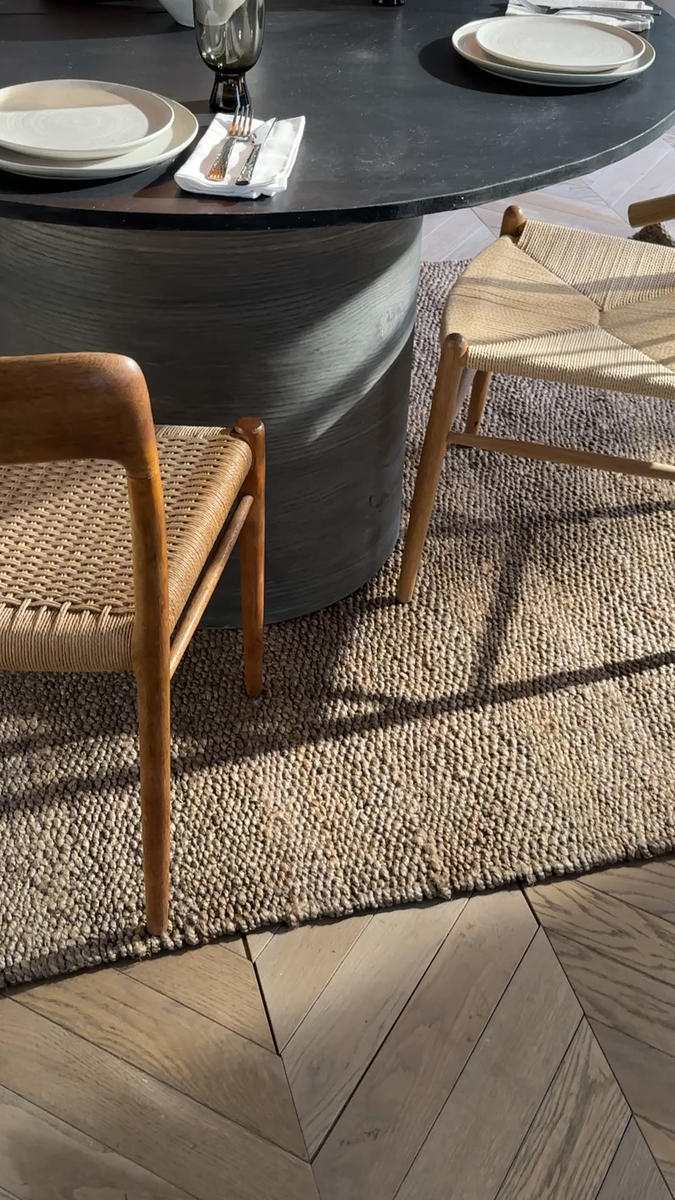 Natural Keal Hand Woven Jute Rug with Measurements 170 x 240 cm, Product Code RG-3-HWJ-N-L