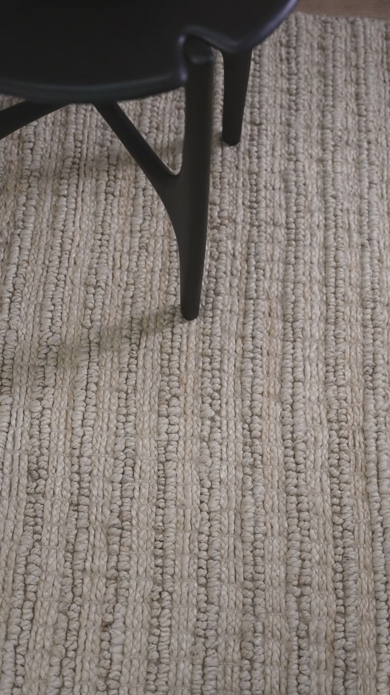 Eyton Hand Woven Jute Rug - Cream