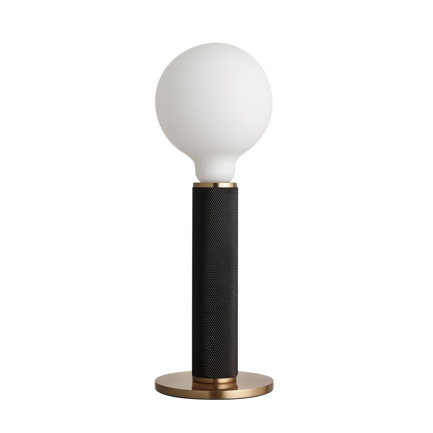 Black Knurled Edison Table Lamp KN-EDTL-BK
