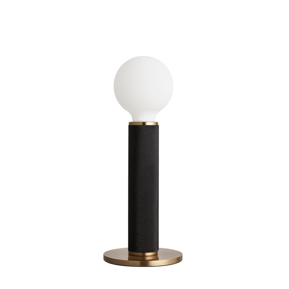 Black Knurled Edison Table Lamp KN-EDTL-BK