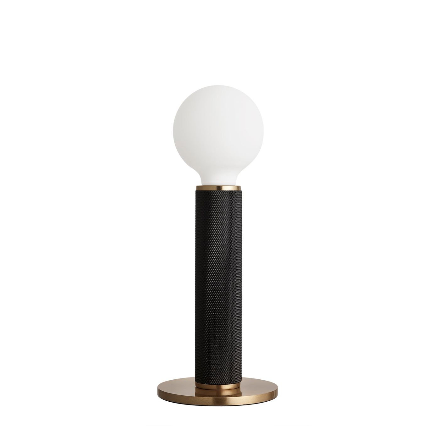 Black Knurled Edison Table Lamp KN-EDTL-BK