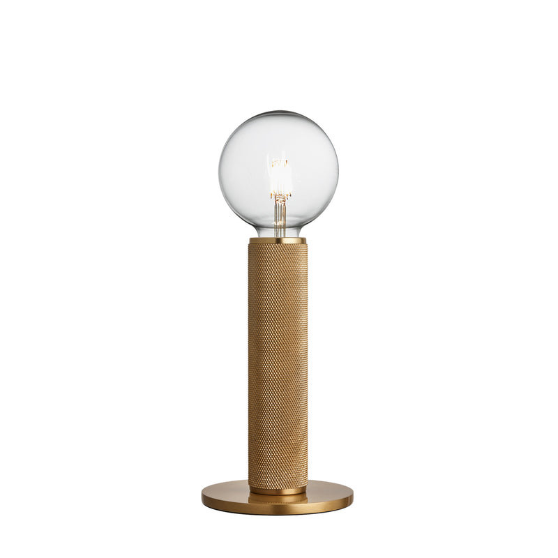 Brass Knurled Edison Table Lamp KN-EDTL-B
