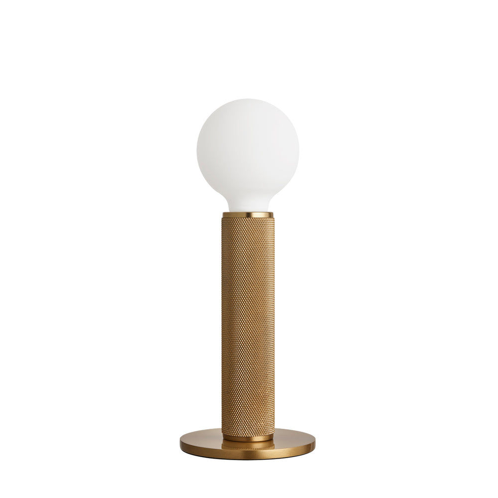 Brass Knurled Edison Table Lamp KN-EDTL-B
