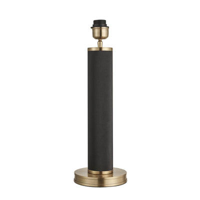 Knurled Pillar Table Lamp - Black - Base Only Industville KN-PILTL-BK-BO