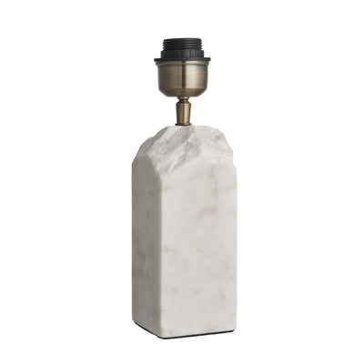 Marble Medium Ridge Table Lamp - White - Base Only Industville MA-M-RITL-W-BO