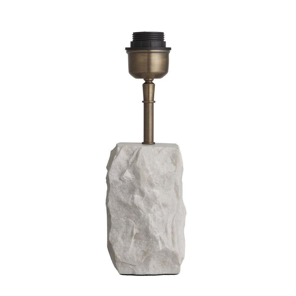 Marble Small Ridge Table Lamp - White Industville
