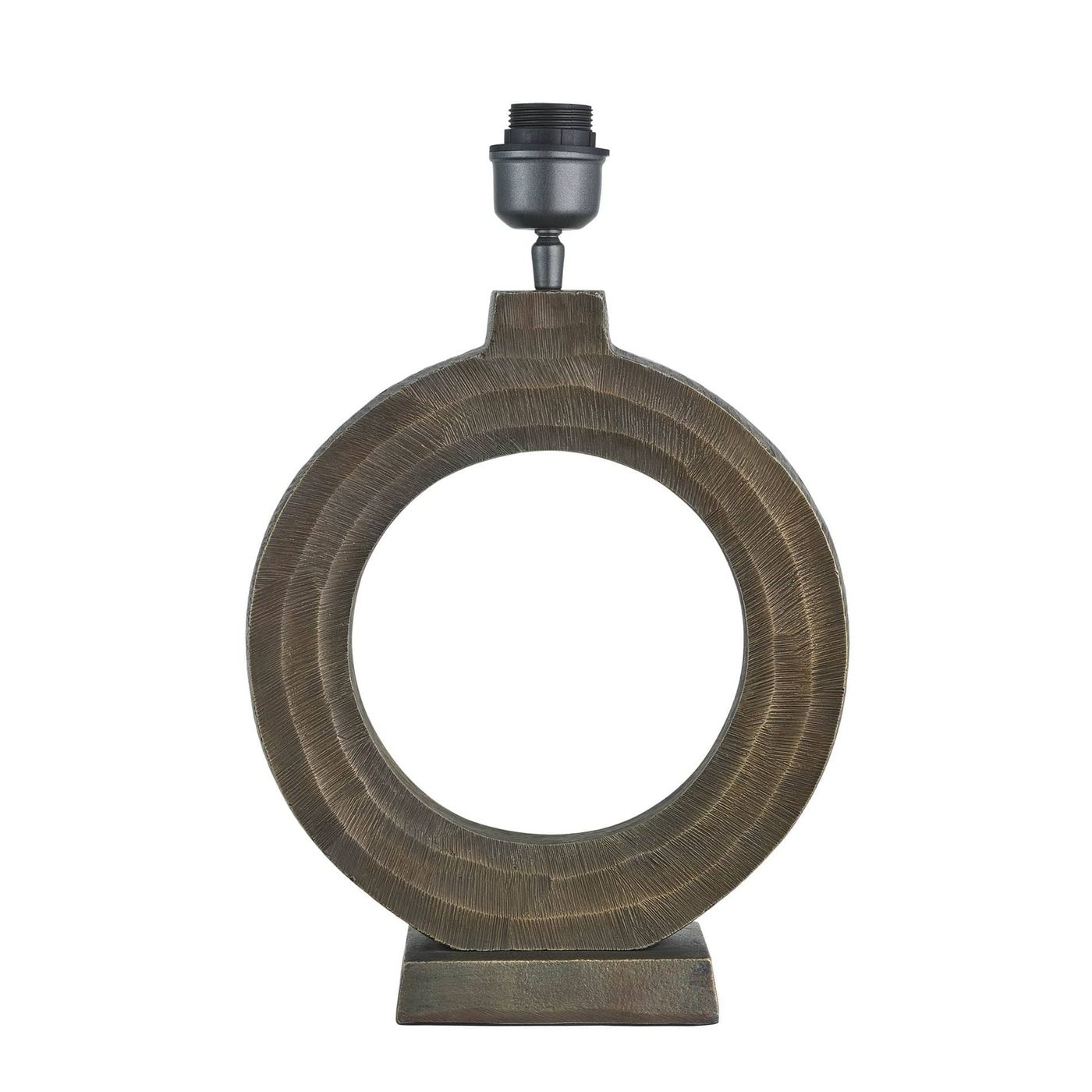 Ornate Circle Table Lamp - Brass - Base Only Industville ORN-CITL-B-BO