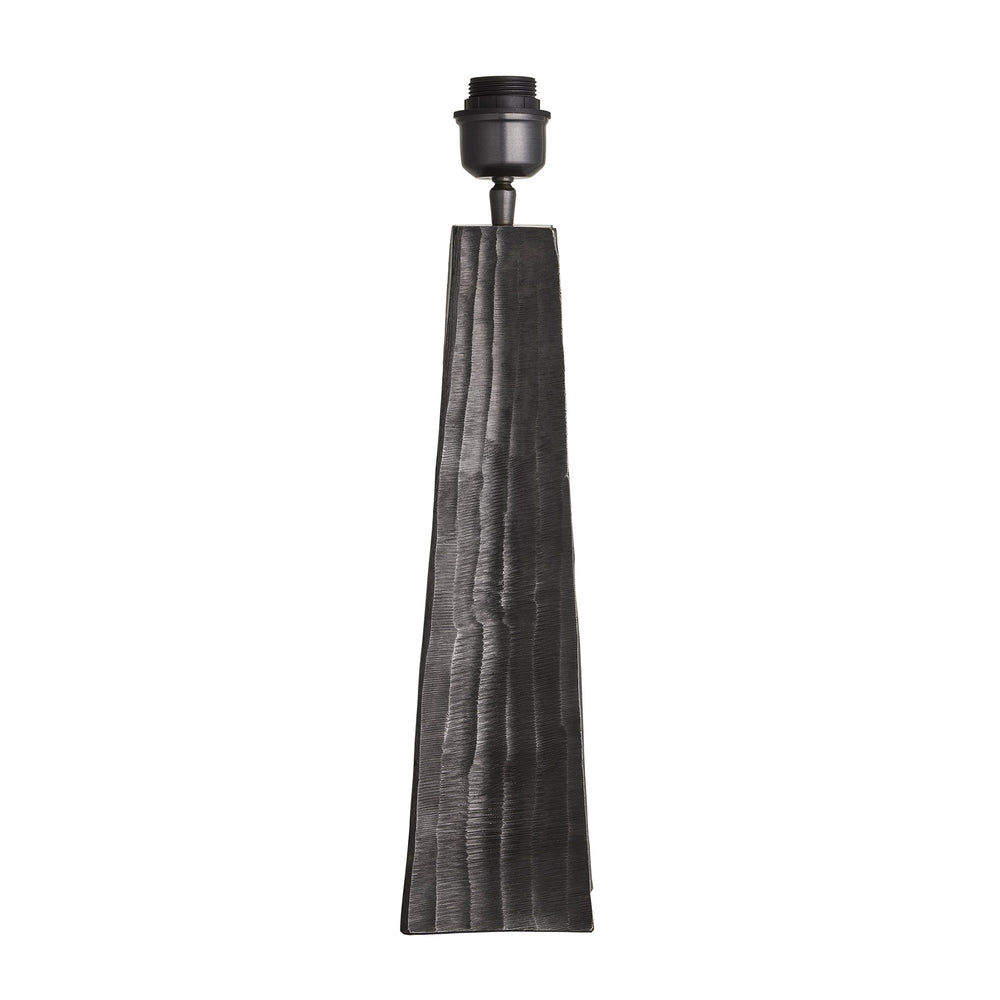 Ornate Obelisk Table Lamp - Pewter Industville