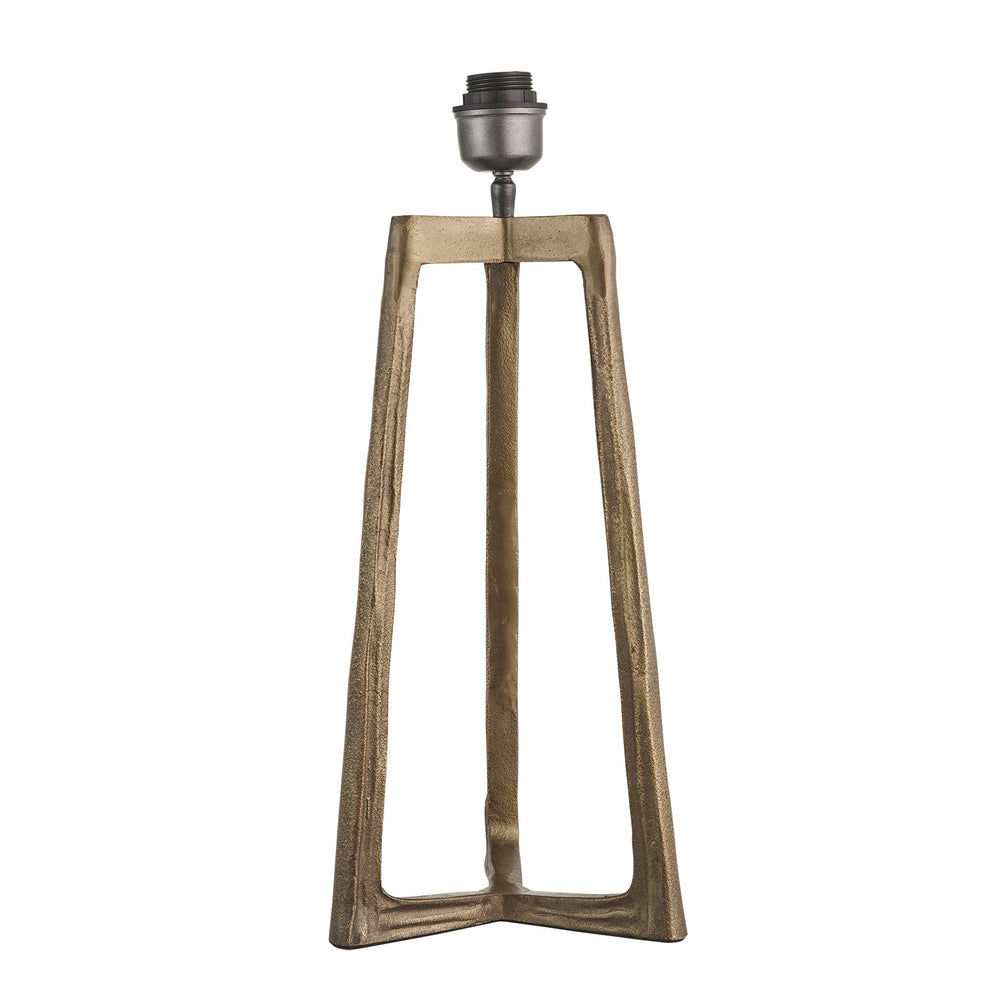 Ornate Tripod Table Lamp - Brass Industville