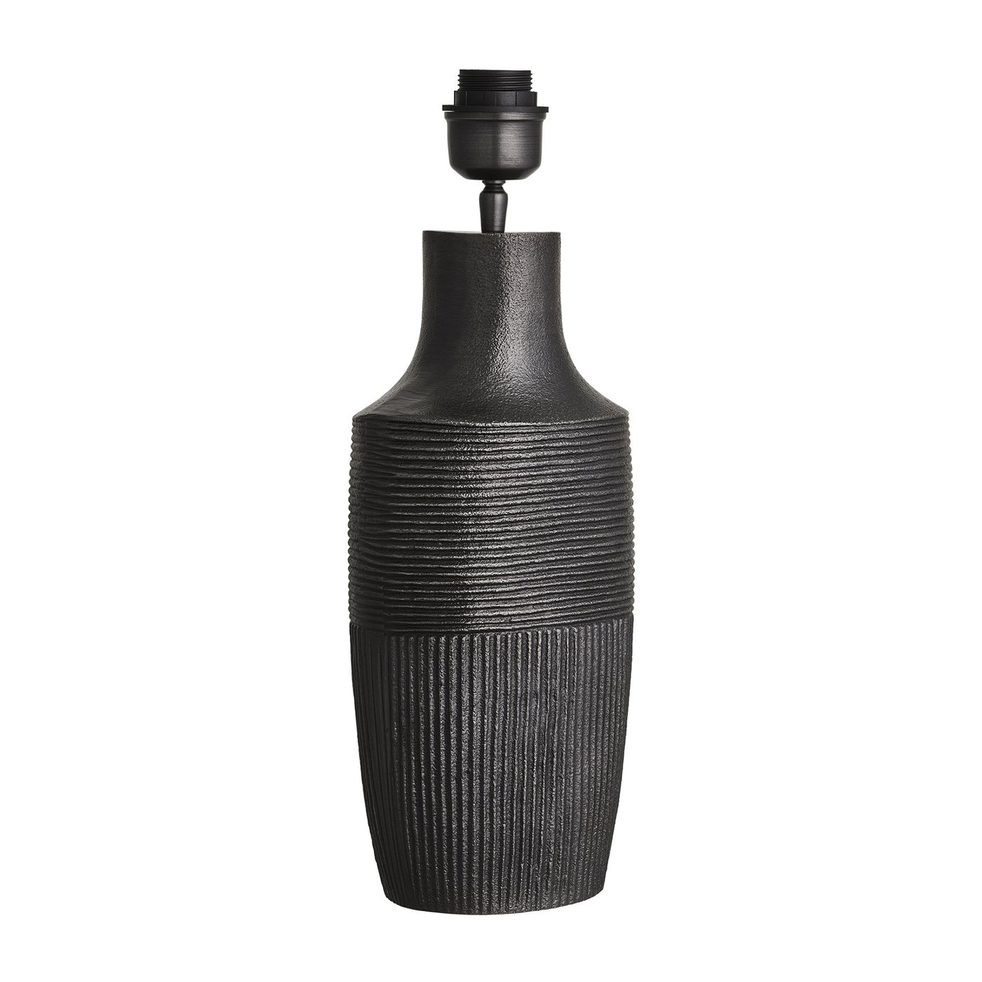 Ornate Vase Table Lamp - Pewter Industville