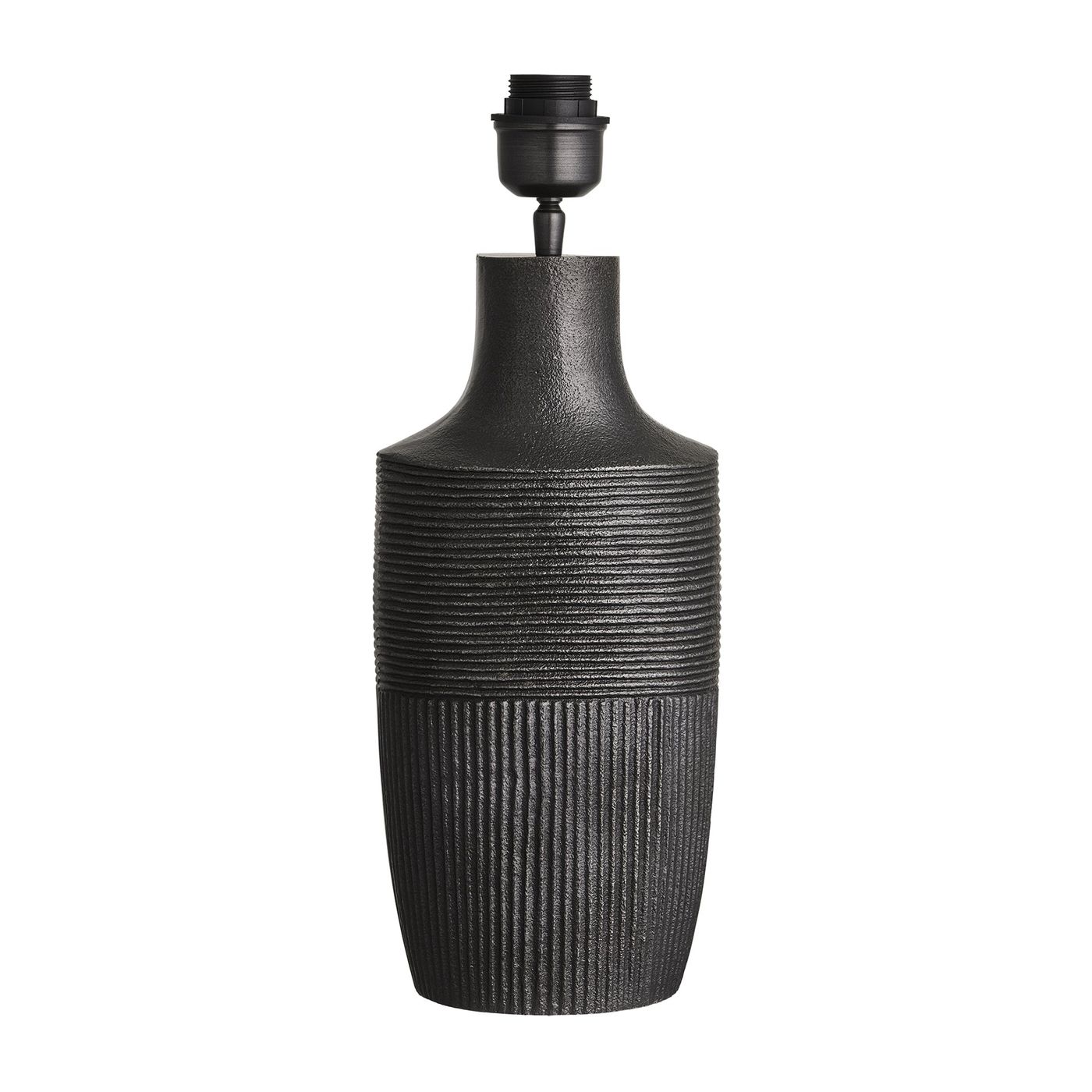 Ornate Vase Table Lamp - Pewter Industville