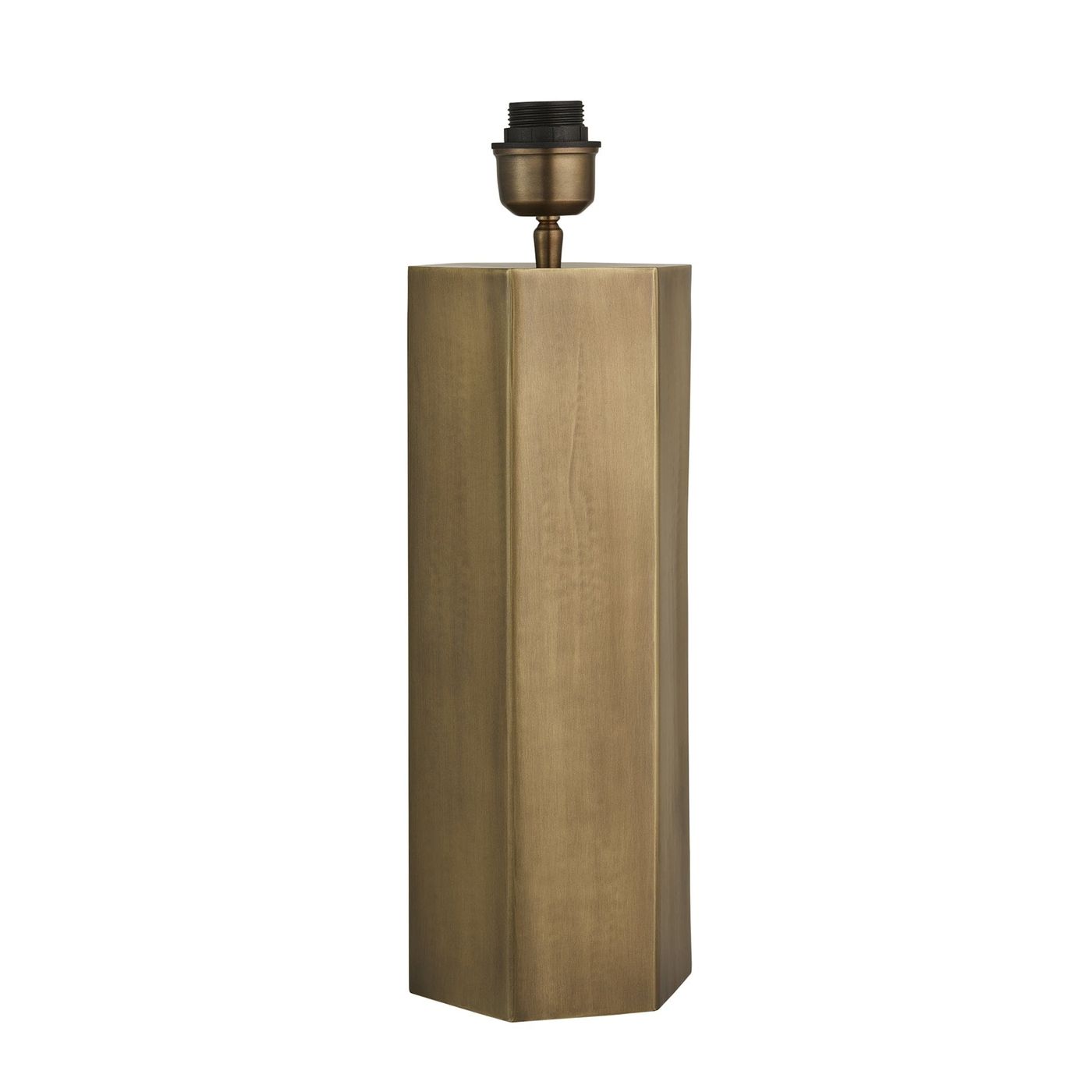 Pillar Geometric Hex Table Lamp - Brass - Base Only Industville PIL-GE-HETL-B-BO