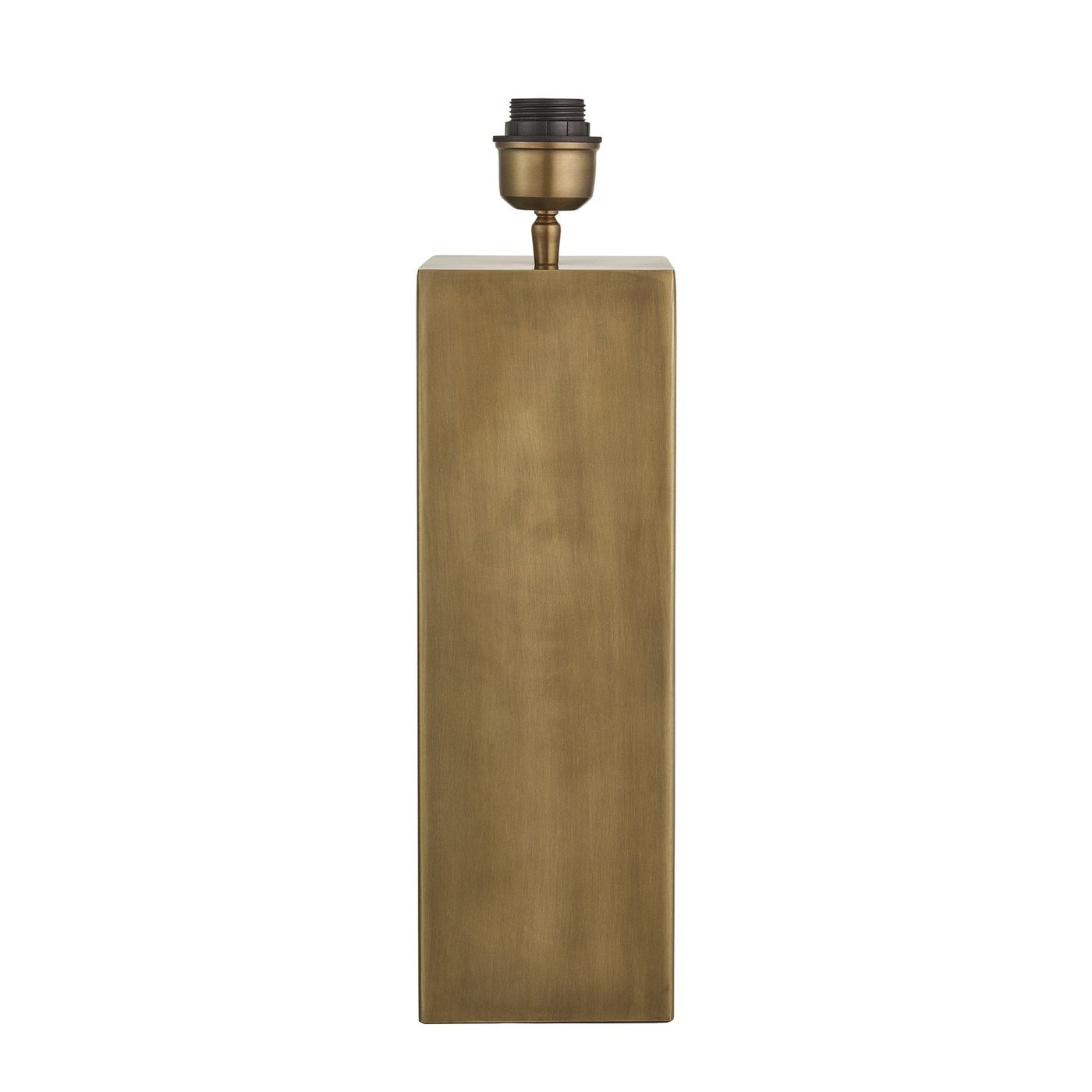 Pillar Geometric Square Table Lamp - Brass - Base Only Industville PIL-GE-SQTL-B-BO